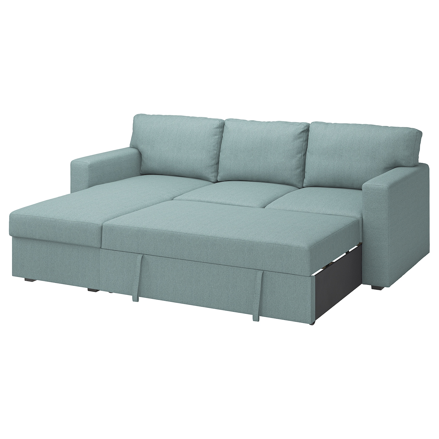 нексус 01 диван кровать БОРСЛОВ 3-местный диван-кровать + диван, Тибблби светло-серый бирюзовый BÅRSLÖV IKEA