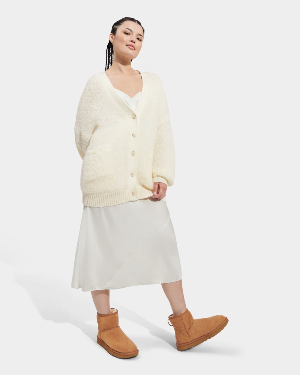 

Свитер Sherell CloudFluff Cardigan UGG, белый