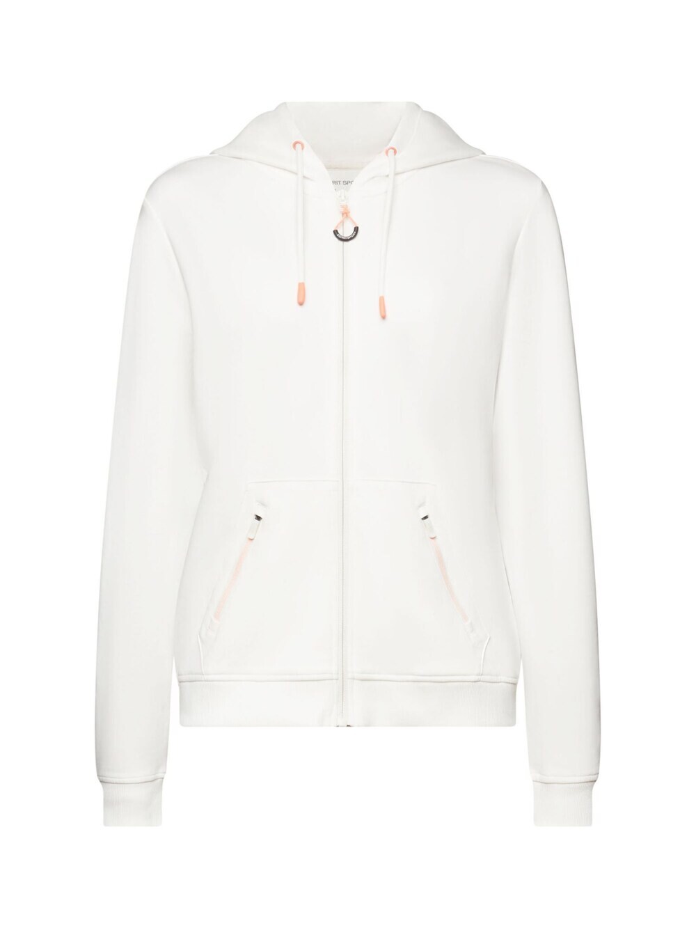 

Толстовка на молнии Esprit, от белого, Белый
