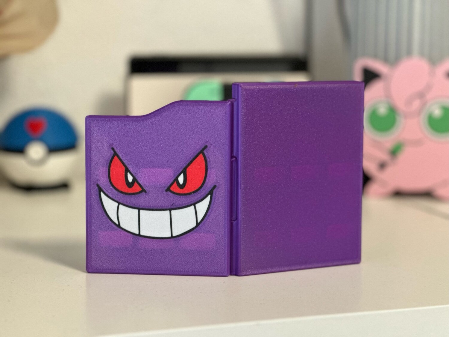 

Gengar Ultimate Pokedex для поклонников Gengar, коллекционный держатель игровой коробки для Nintendo Switch для тренеров покемонов