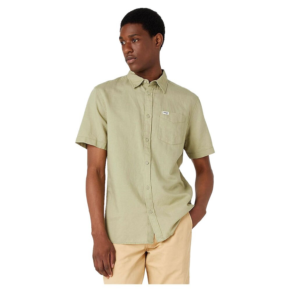 

Рубашка с коротким рукавом Wrangler 1 Pocket Regular Fit, зеленый