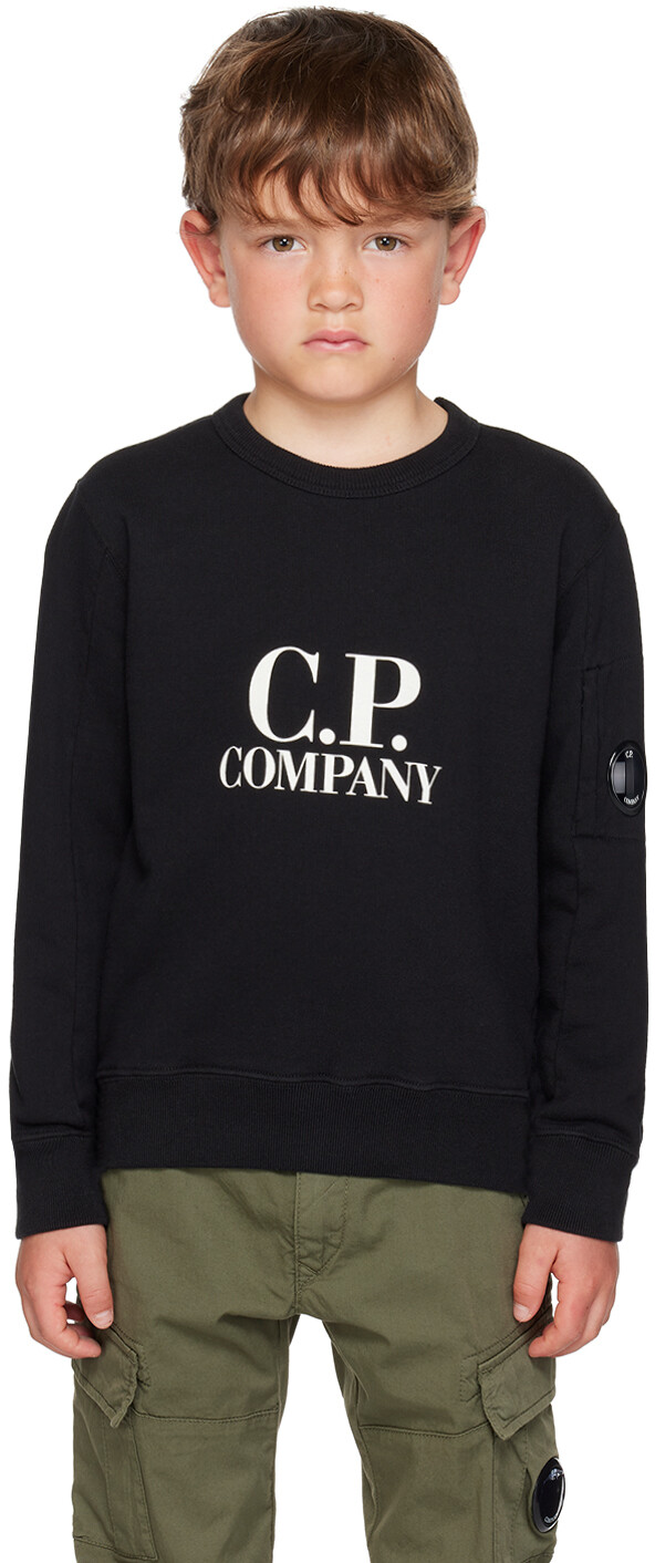 

Детский черный базовый свитер C.P. Company Kids