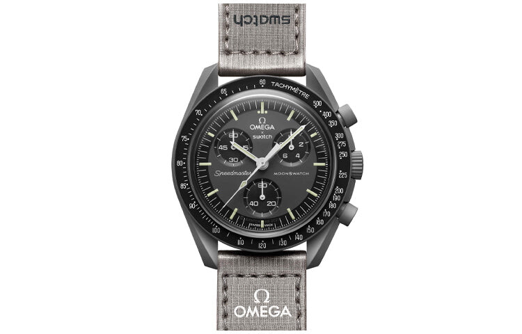 

Часы Swatch x Omega Bioceramic Moonswatch Mission to Mercury, серый