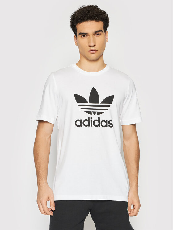 Футболка стандартного кроя Adidas, белый цена и фото