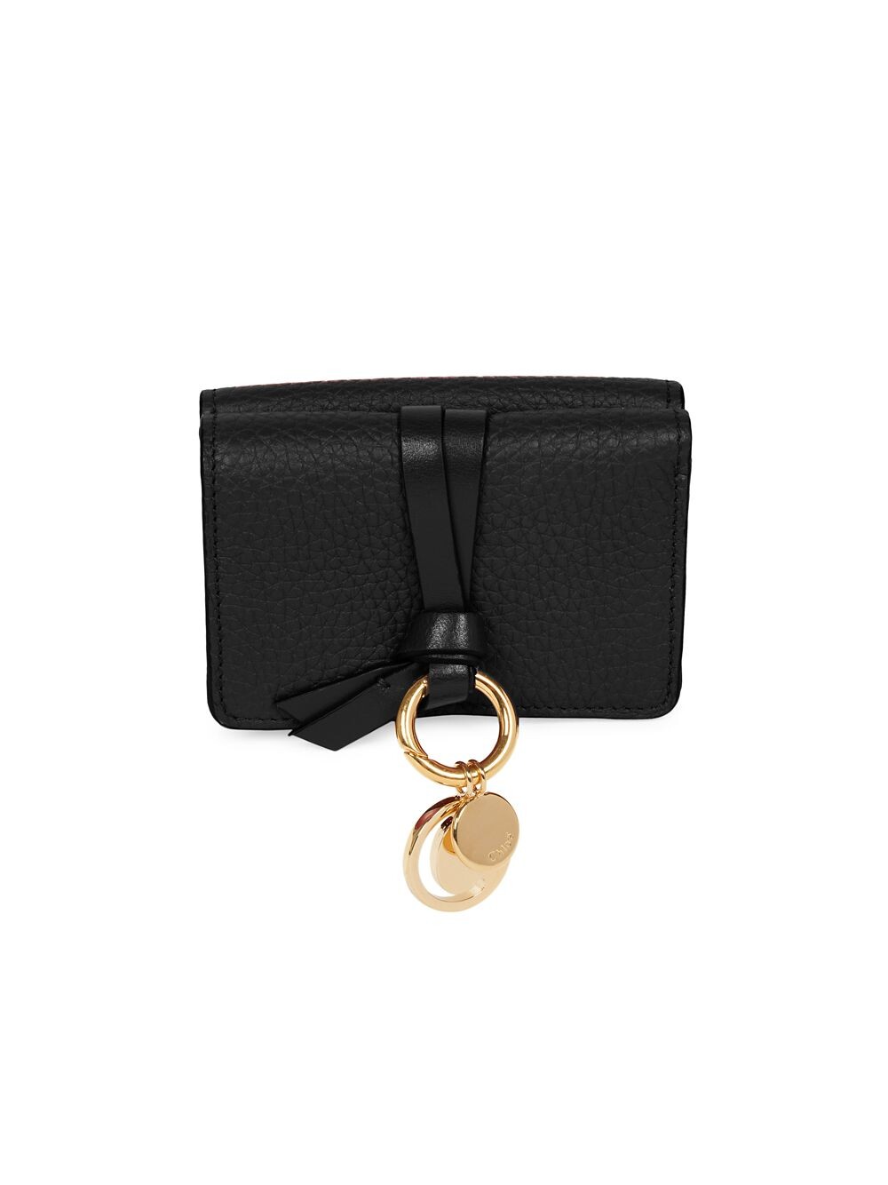 

Кожаный кошелек Mini Alphabet Chloé, черный
