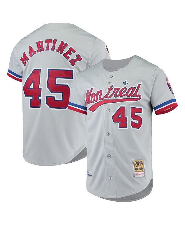 

Мужское аутентичное джерси Pedro Martinez Grey Montreal Expos Cooperstown Collection Mitchell & Ness, серый