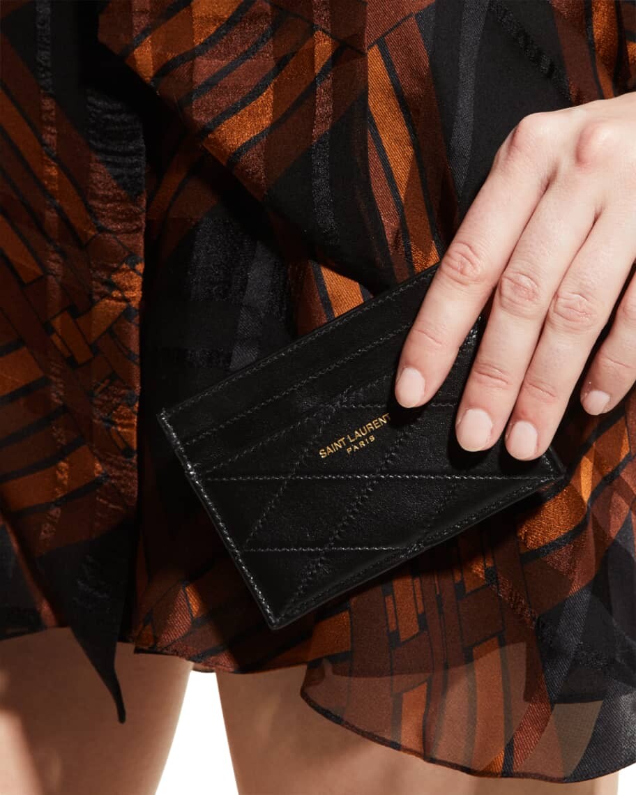 

Визитница из стеганой овечьей кожи Saint Laurent