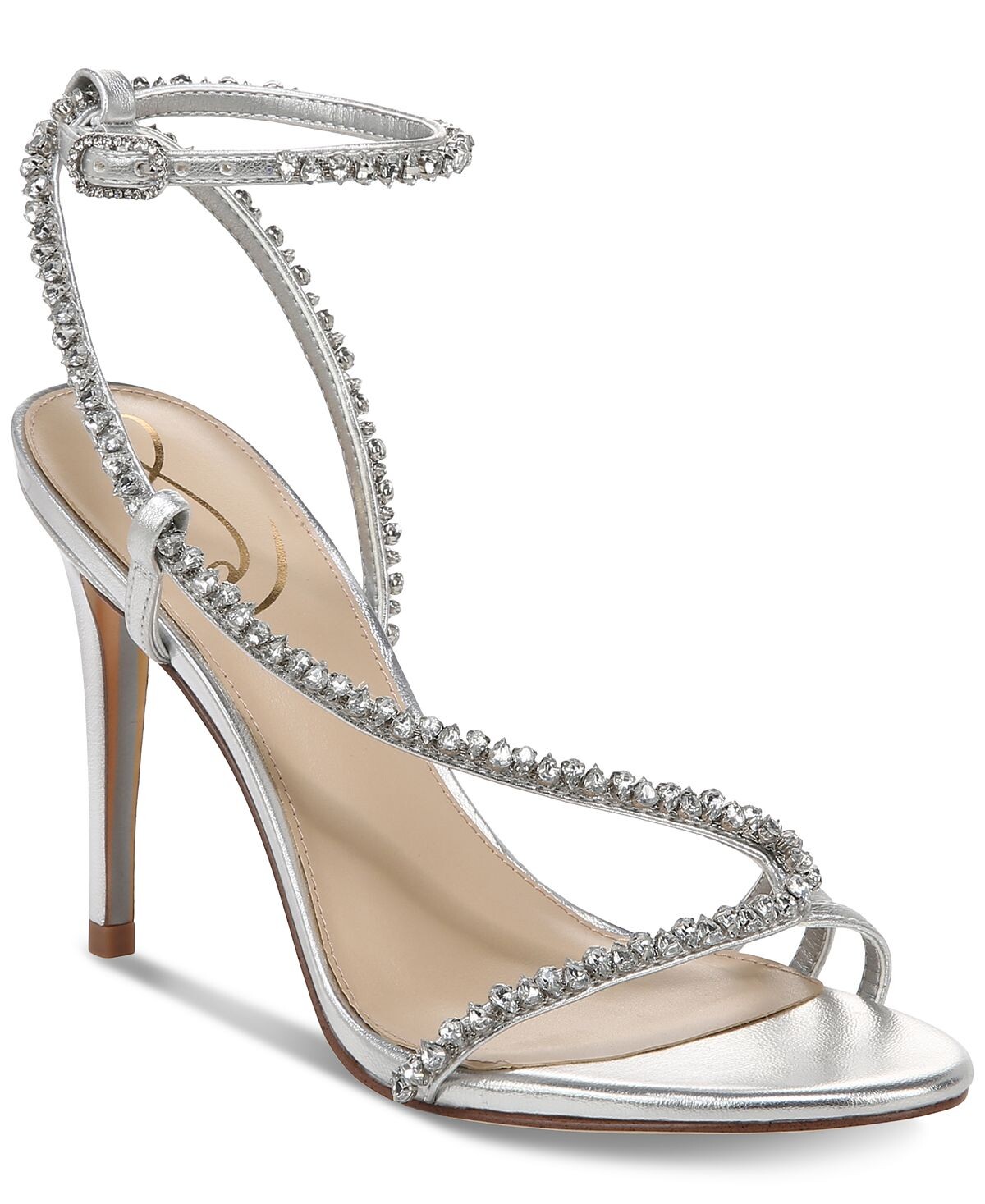 

Женские вечерние сандалии Granger с бисером Sam Edelman, серебро