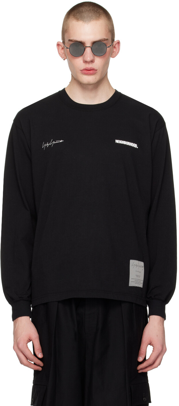 

Черная футболка с длинным рукавом NEIGHBORHOOD Edition Yohji Yamamoto