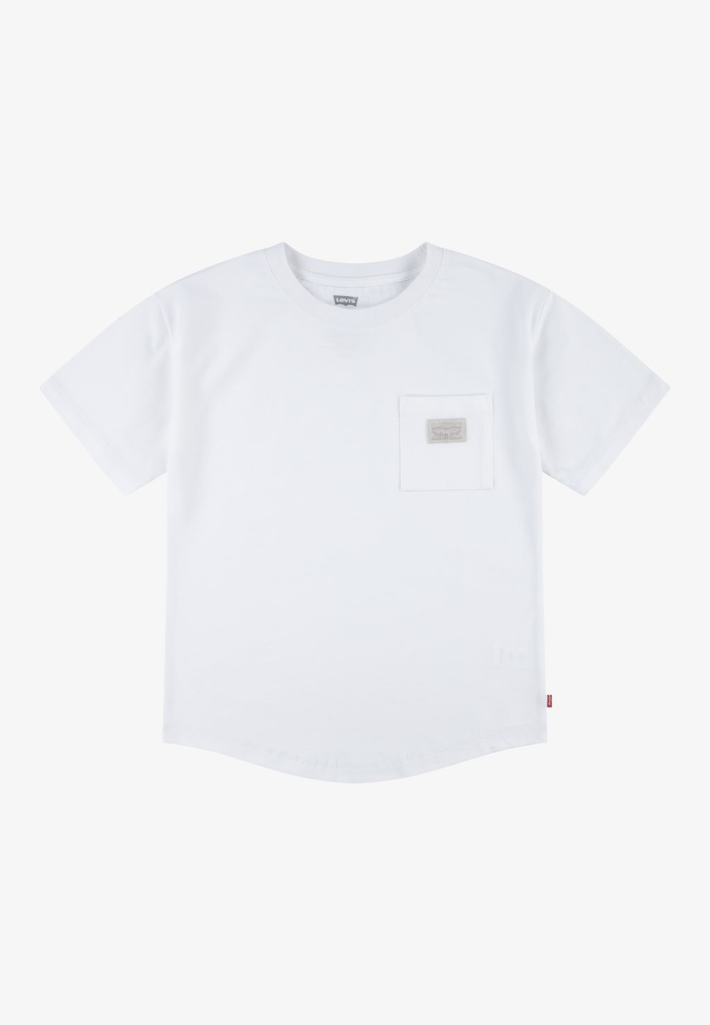 Базовая футболка CURVED HEM POCKET TEE Levi's, цвет bright white
