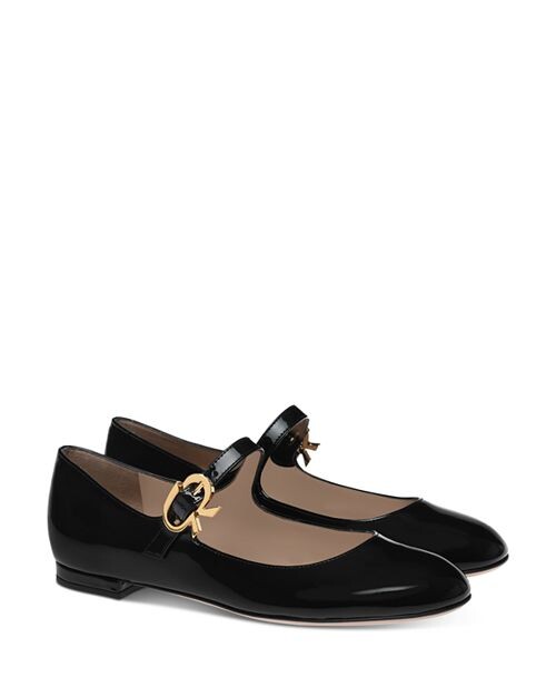 

Женские балетки Mary Ribbon 05 Gianvito Rossi, цвет Black