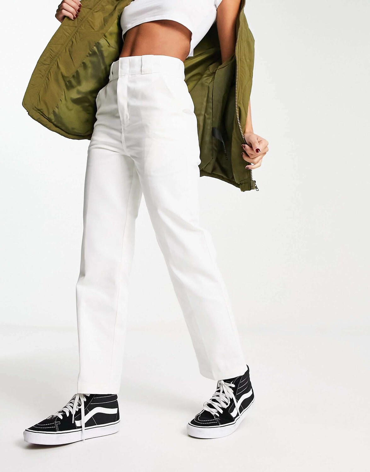 

Белые укороченные брюки Dickies Phoenix, Белый