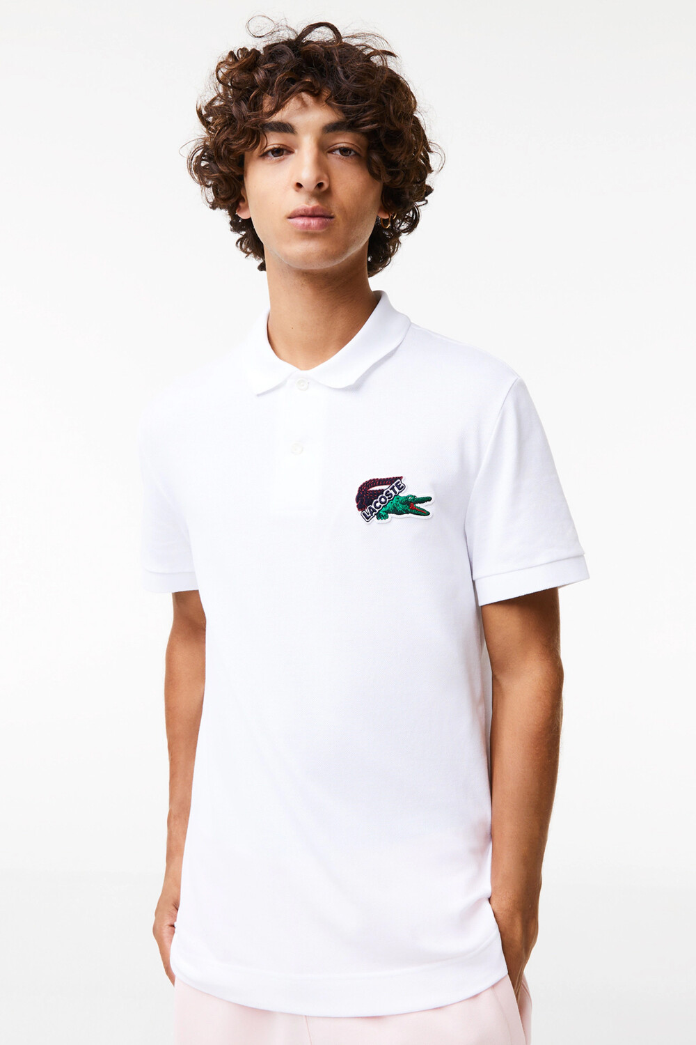 Рубашка – черная – стандартного кроя Lacoste, черный