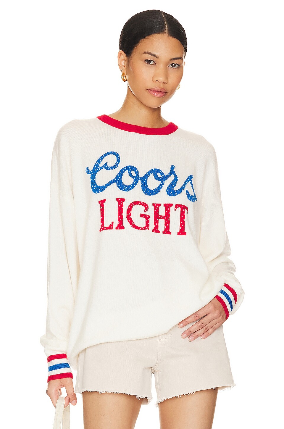 

Свитер The Laundry Room Coors Light 1980 Cashmere, цвет White & Red