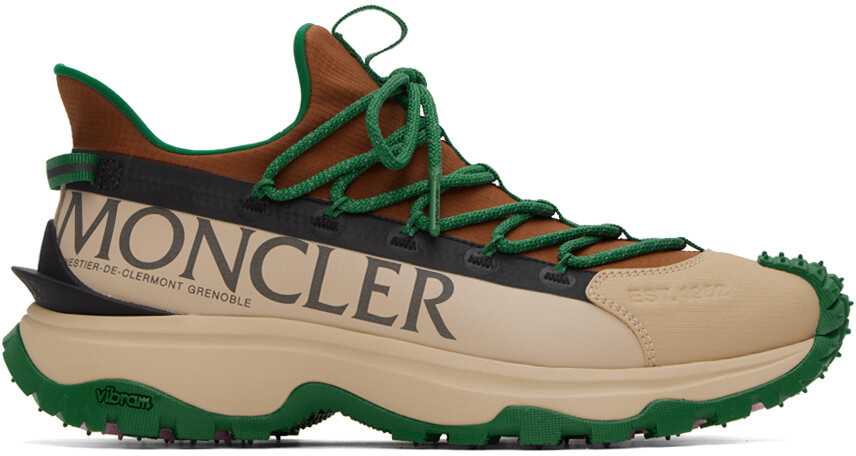 

Зелено-бежевые кроссовки Trailgrip Lite 2 Moncler