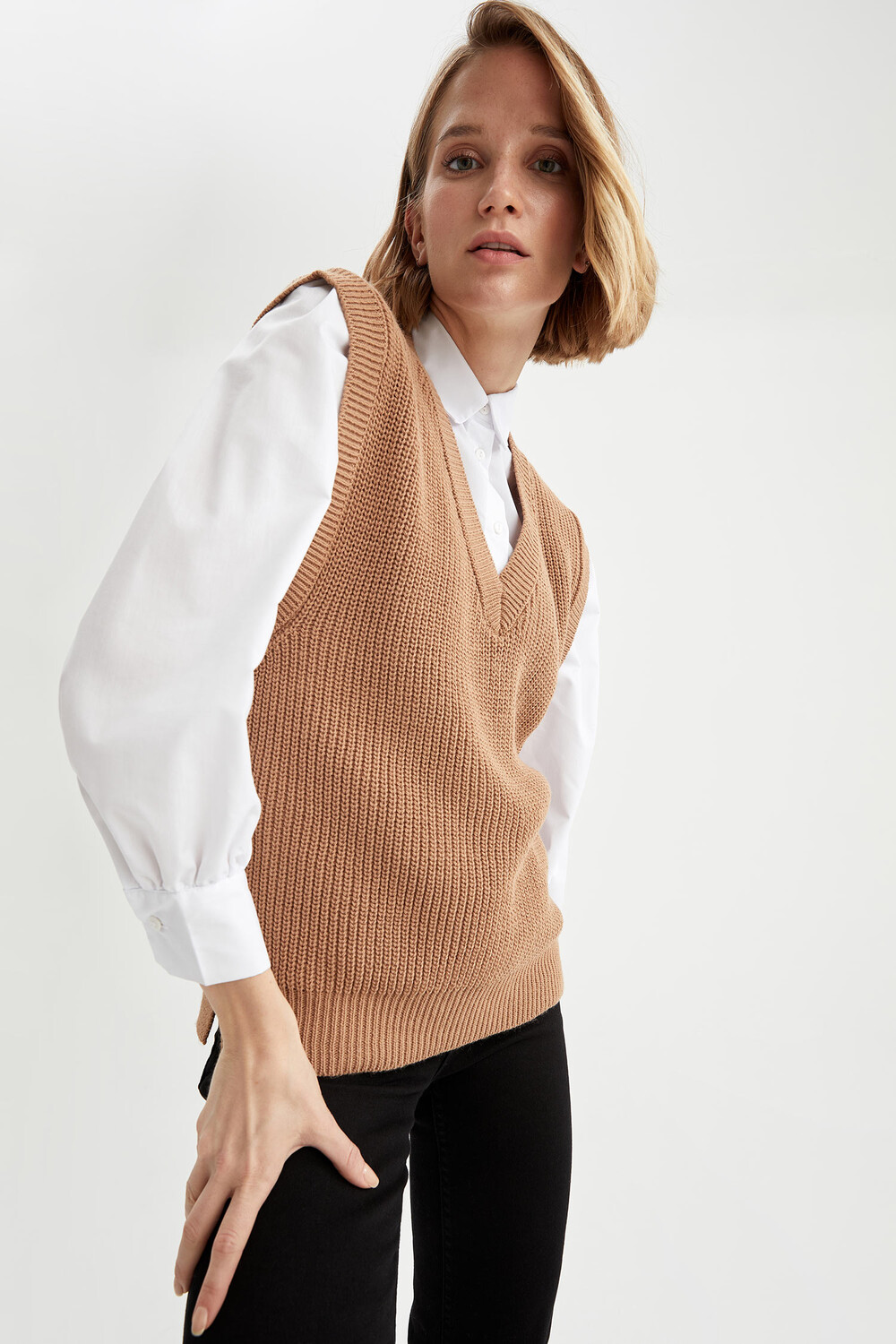 

Кардиган DeFacto Strickweste REGULAR FIT, бежевый