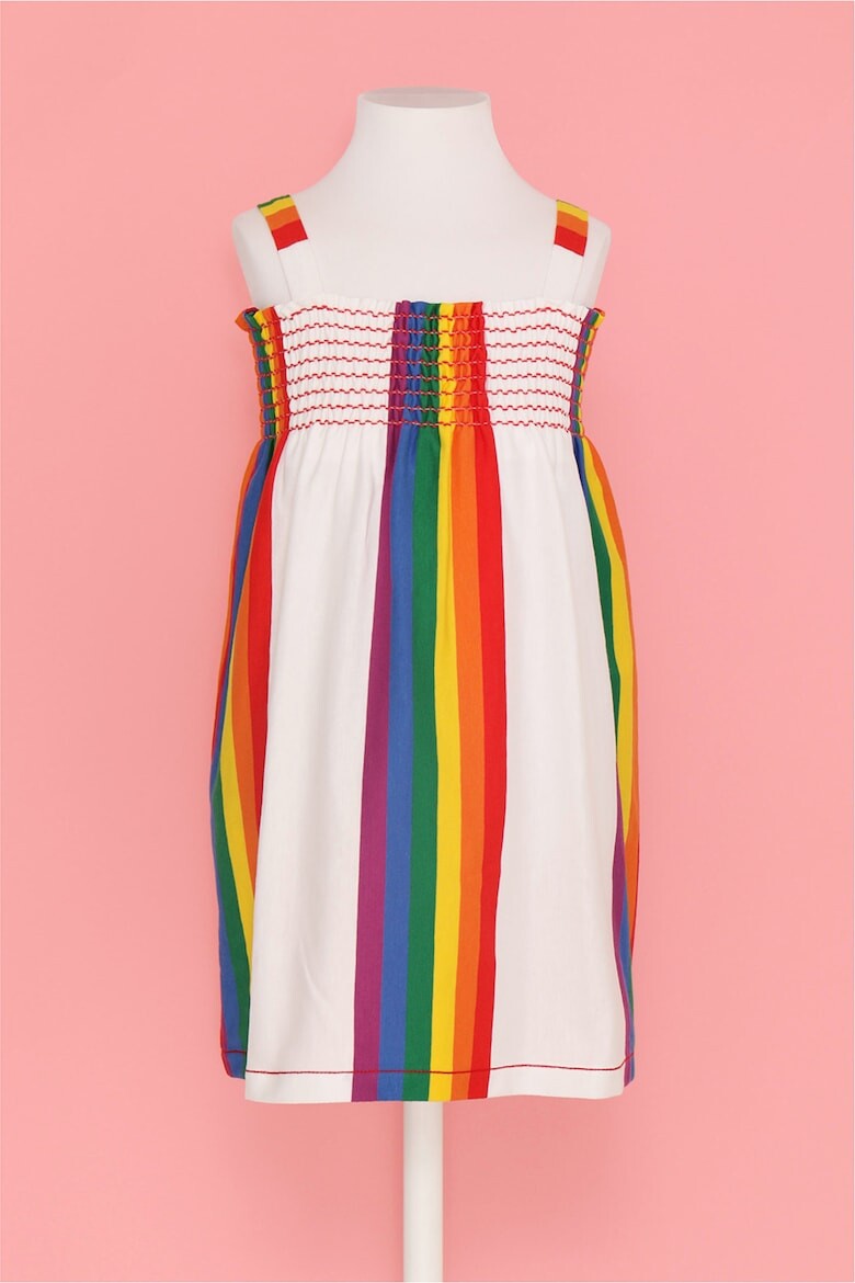 

Хлопковое платье с радужным узором Agatha Ruiz De La Prada, мультиколор