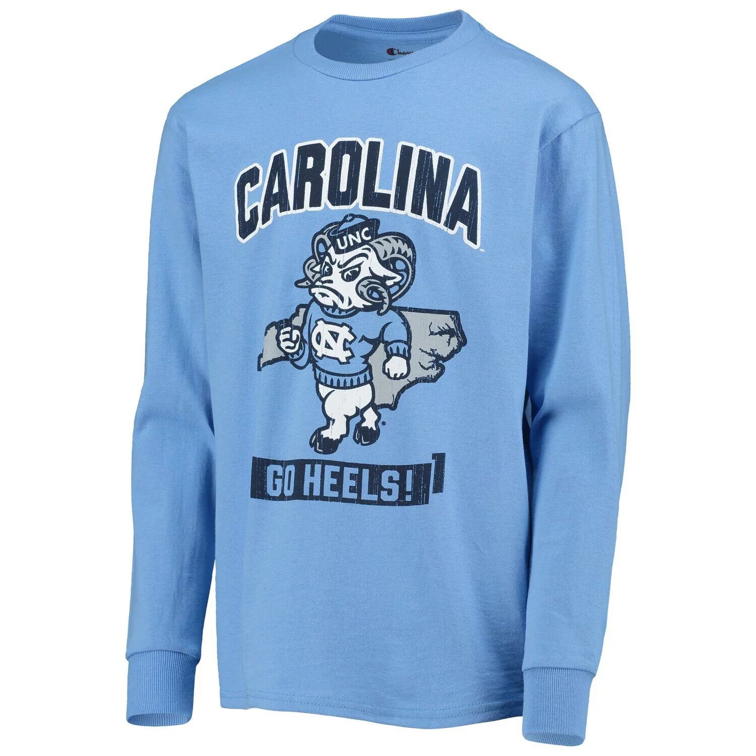 

Юная чемпионка Каролина Синяя футболка North Carolina Tar Heels Strong Mascot Team Champion