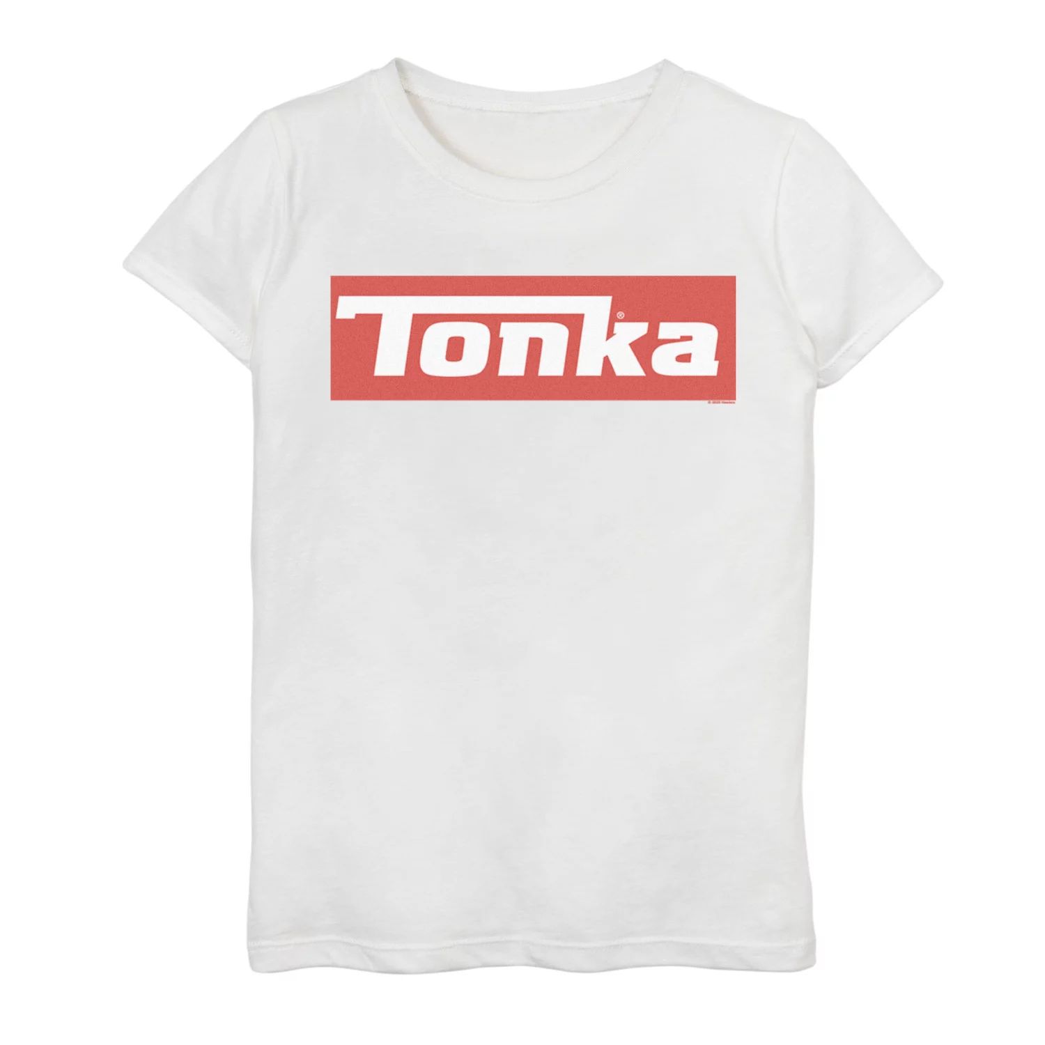 Простая красная футболка с графическим логотипом Tonka для девочек 7–16 лет Tonka