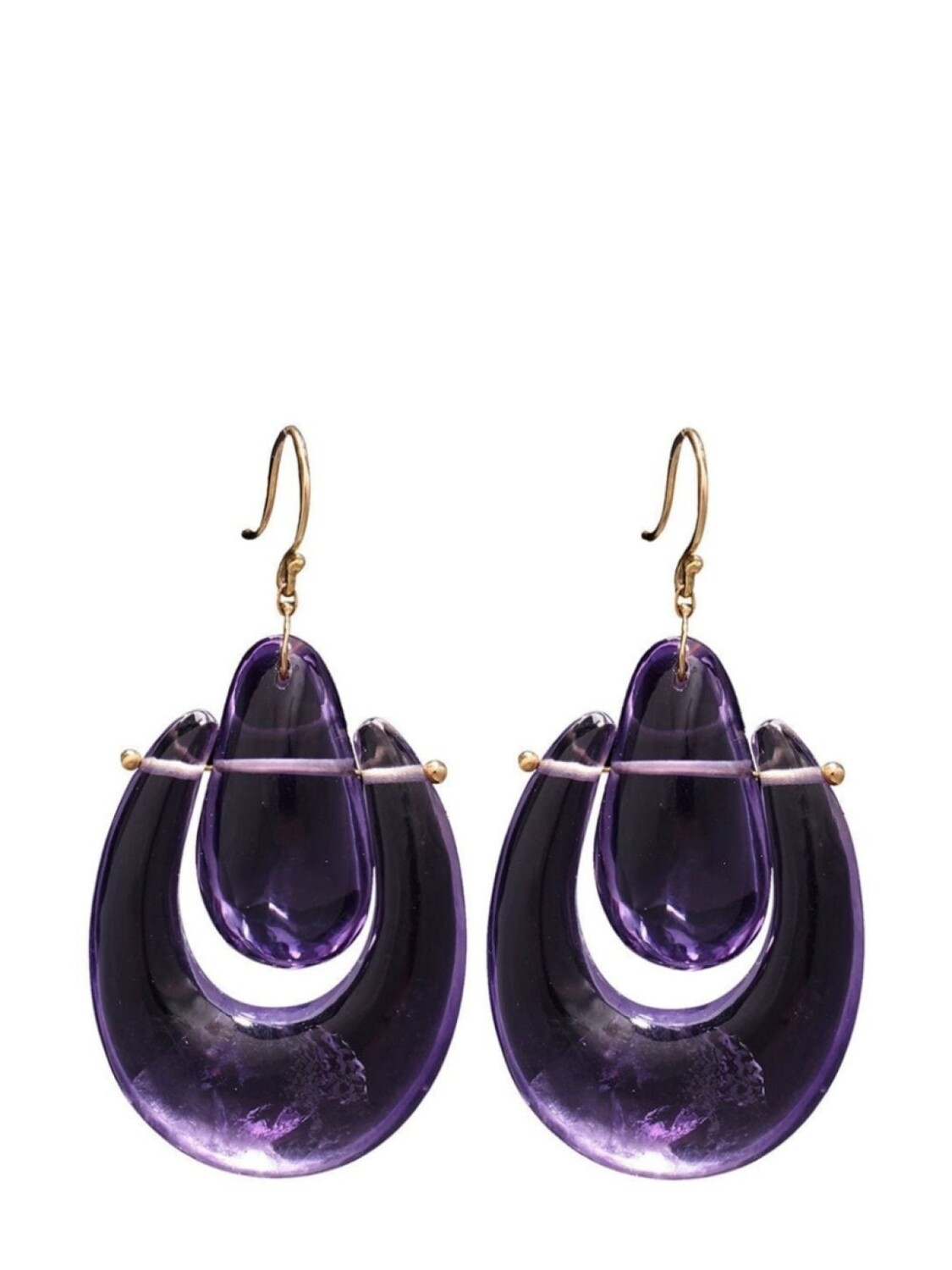 

Серьги O'Keeffe из желтого золота с аметистом Ten Thousand Things, золотой