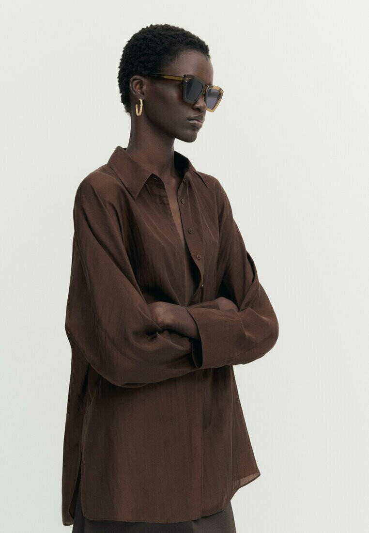 

Рубашка Massimo Dutti, коричневый