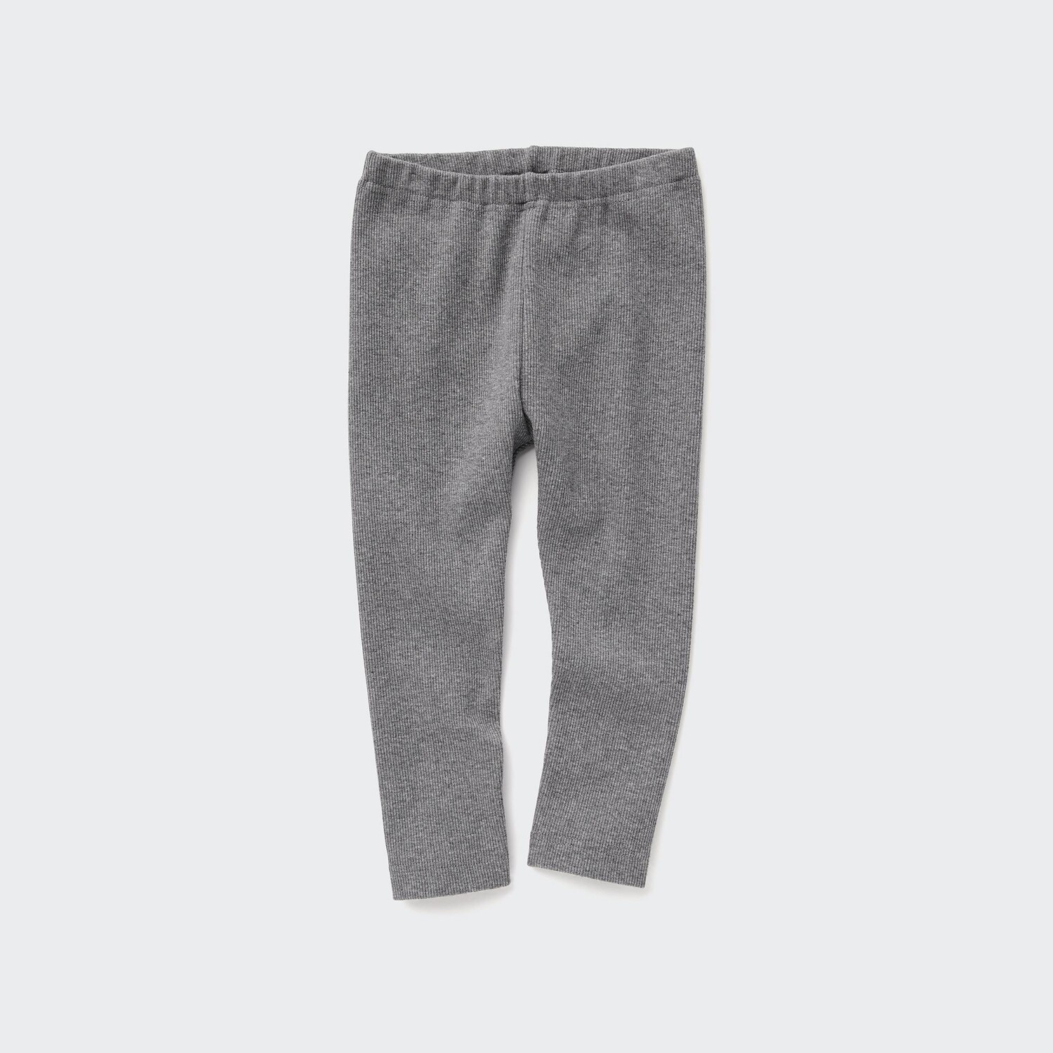 

Леггинсы UNIQLO стандартного кроя в рубчик, серый