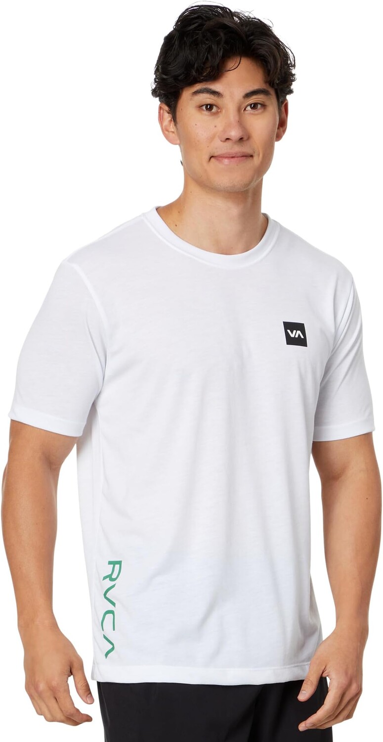 

Футболка RVCA RVCA 2X Ss, цвет White/Grass Green
