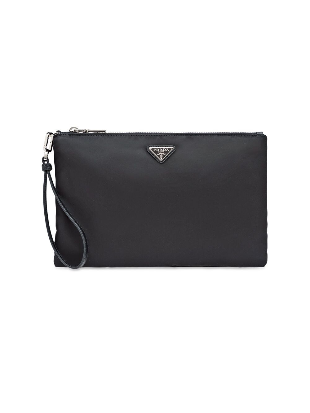

Сумка из нейлона и сафьяновой кожи Prada, черный