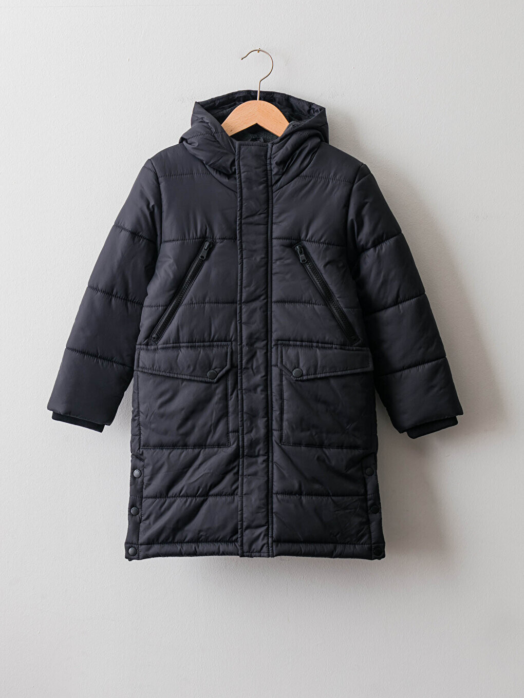

Длинное пальто с капюшоном для мальчика LCW Kids