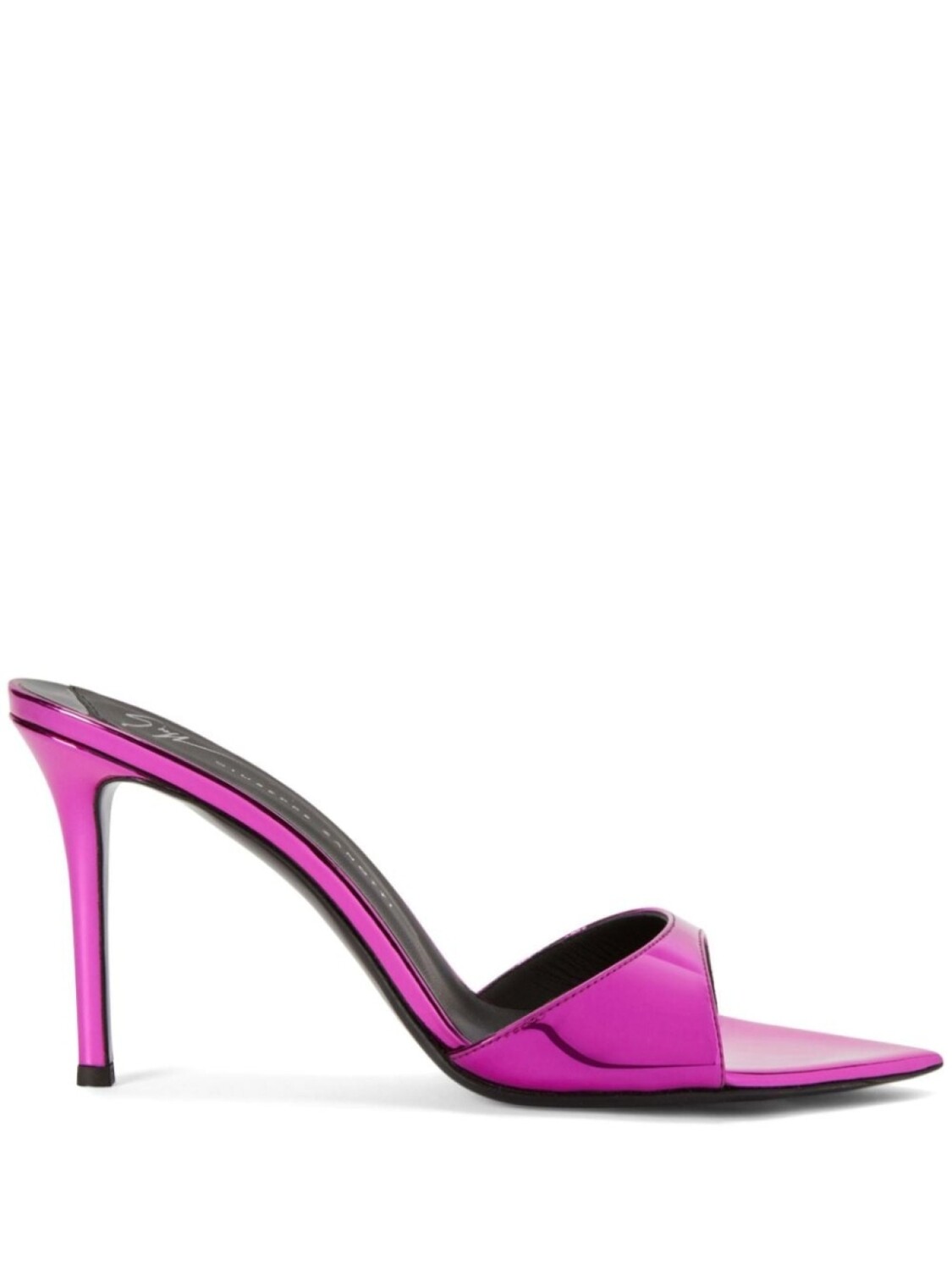 

Giuseppe Zanotti лакированные мюли Intriigo 100, розовый