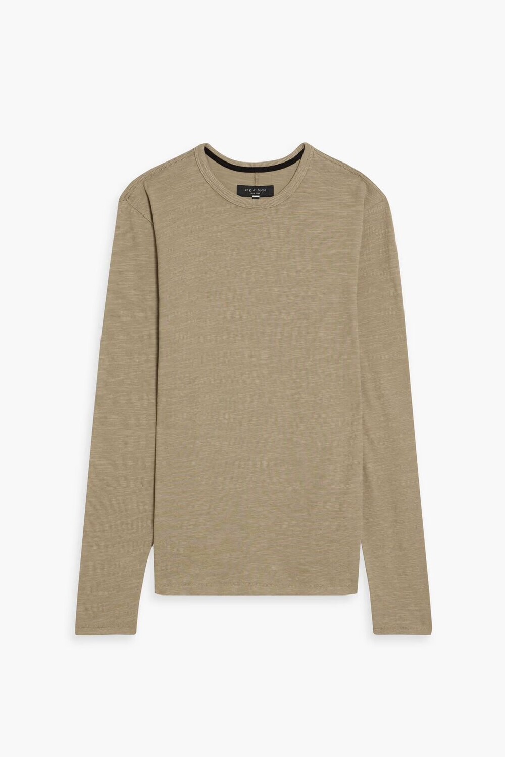 

Футболка Slub из хлопкового джерси Rag & Bone, зеленый шалфей