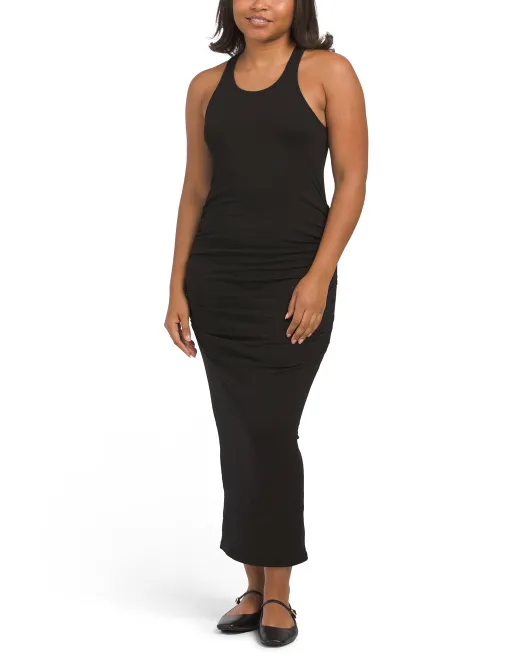 

Платье миди Vivian Racerback Made In USA Michael Stars, черный