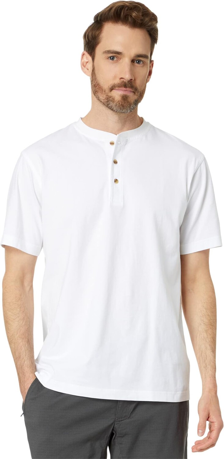 

Футболка Carefree Unshrinkable Henley с коротким рукавом L.L.Bean, белый