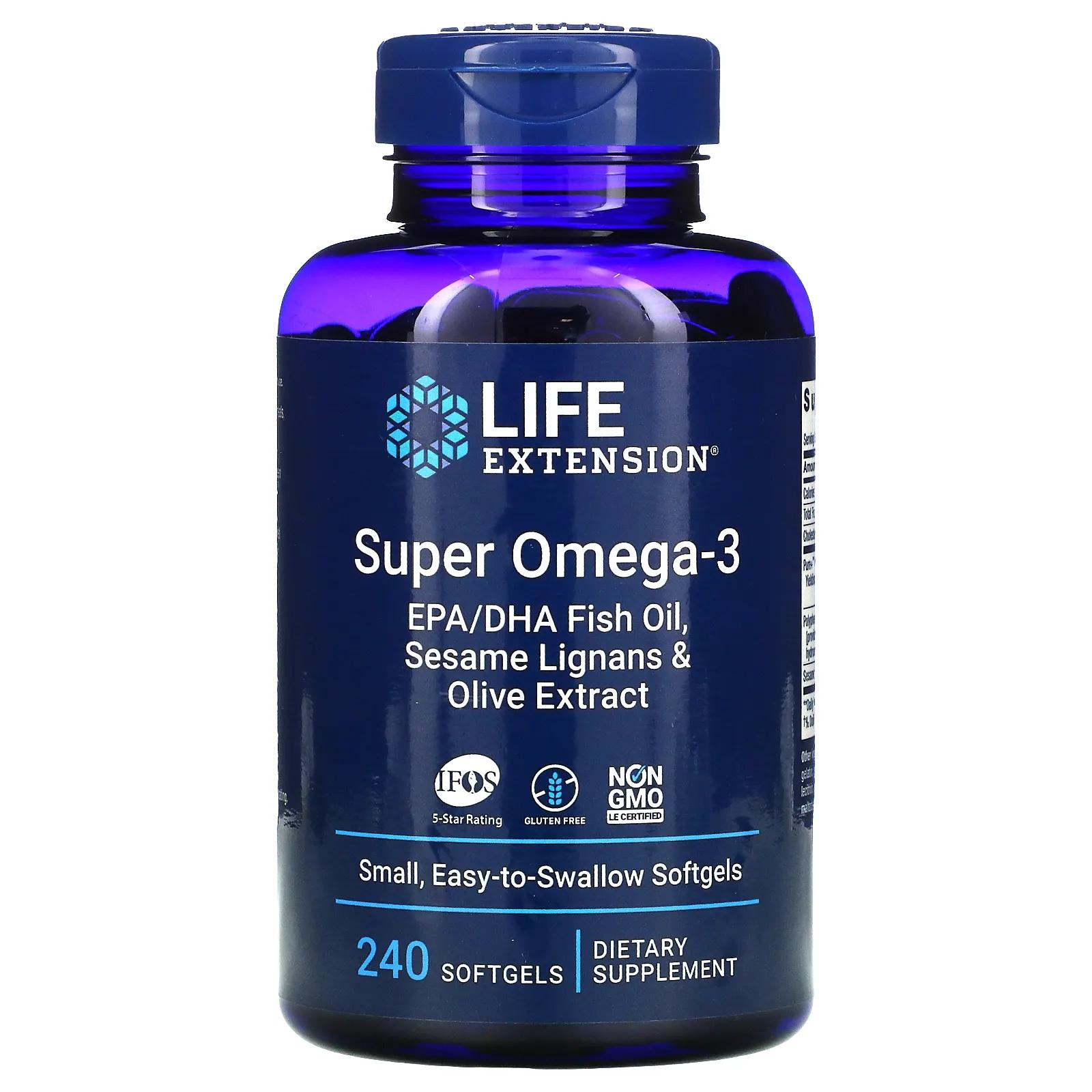 Life Extension Omega Foundations Super Omega-3 240 таблеток в мягкой оболочке life extension super omega 3 60 мягких таблеток