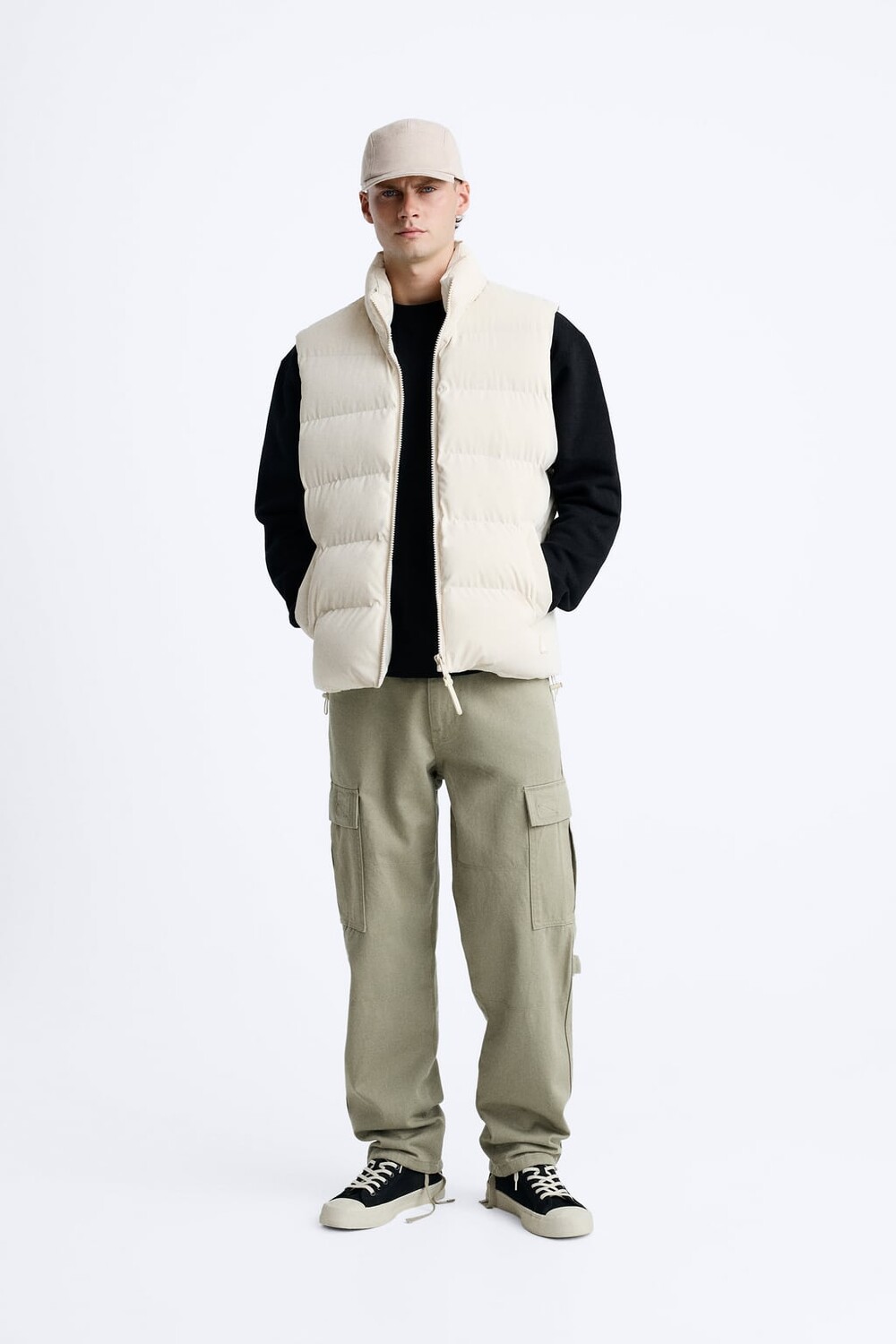 

Пуховик ZARA, кэмел
