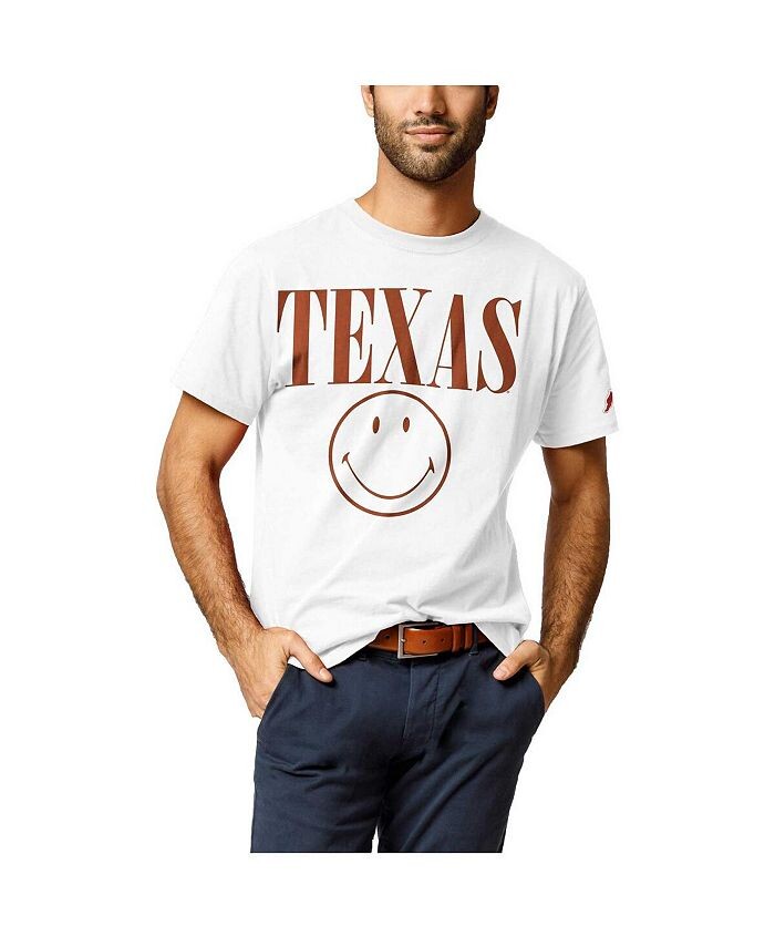 

Мужская белая футболка Texas Longhorns со смайликом All American League Collegiate Wear, белый