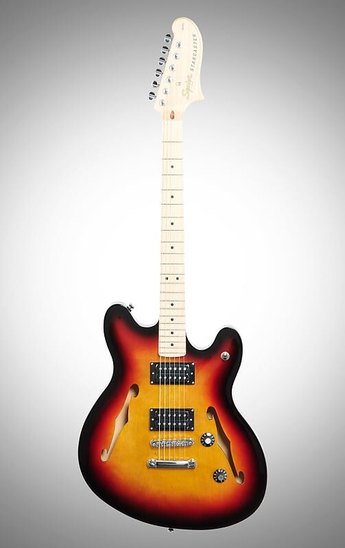 

Электрогитара Squier Affinity Starcaster Electric Guitar, Maple Fingerboard, 3-Color Sunburst
