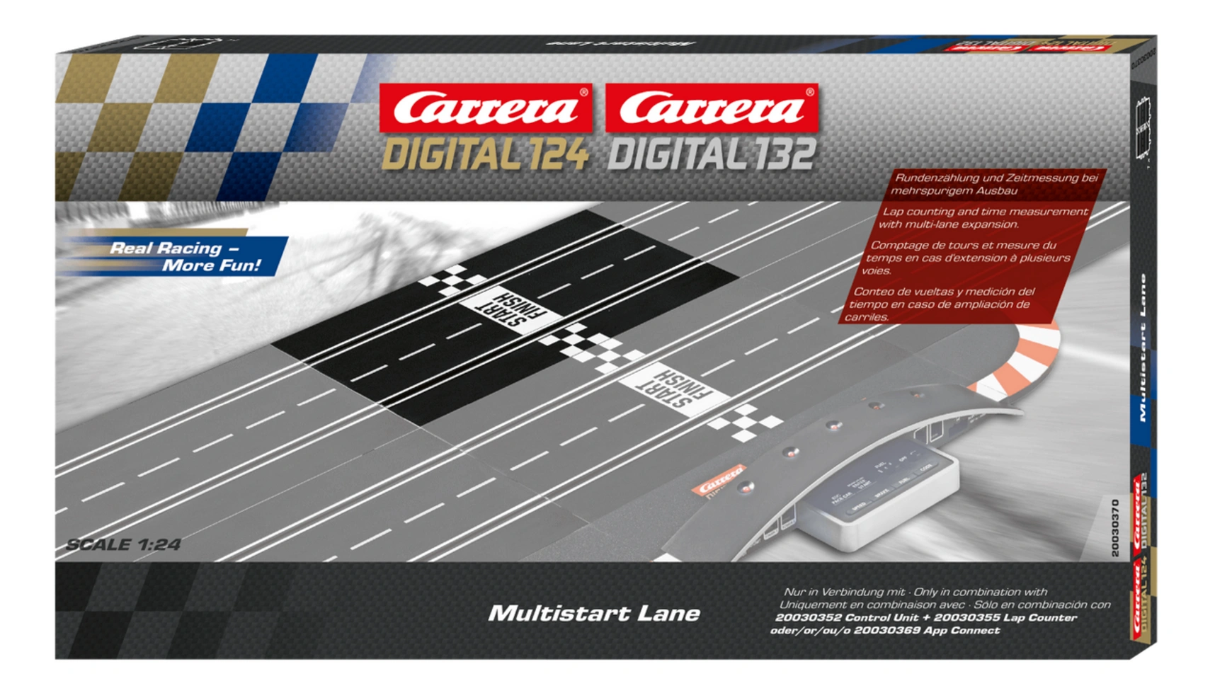 Carrera DIGITAL 124 Многозаходная полоса дополнительные секции carrera 20030343 для digital 124 digital 132