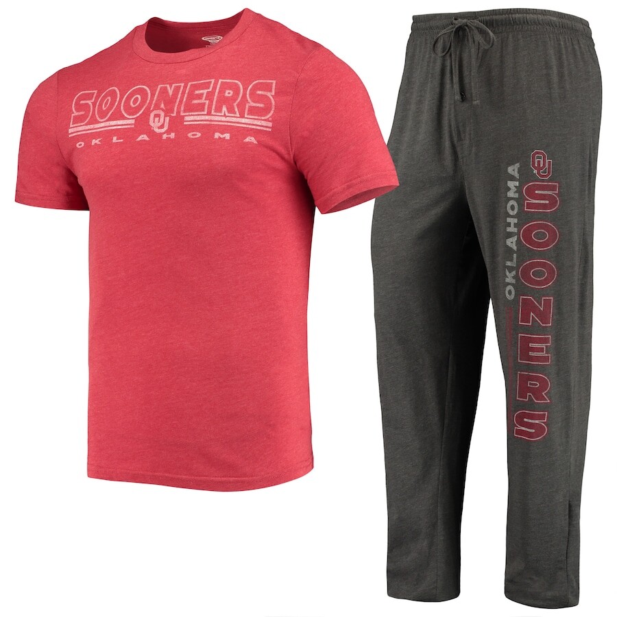 

Пижамный комплект Concepts Sport Oklahoma Sooners, угольный