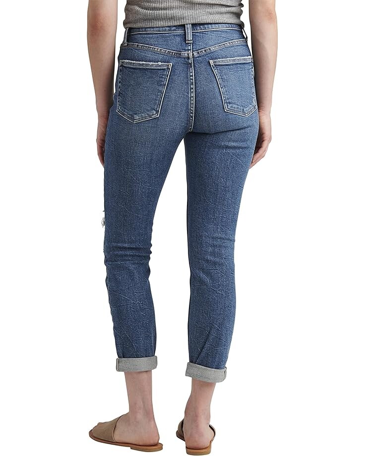 

Джинсы Silver Jeans Co. 90s Boyfriend High-Rise Slim Leg Jeans L28355SOC327, индиго