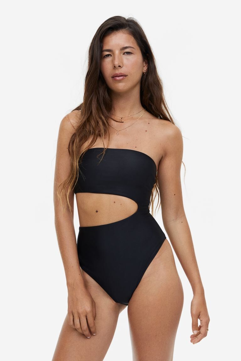 

Купальник-бандо с высоким вырезом H&M