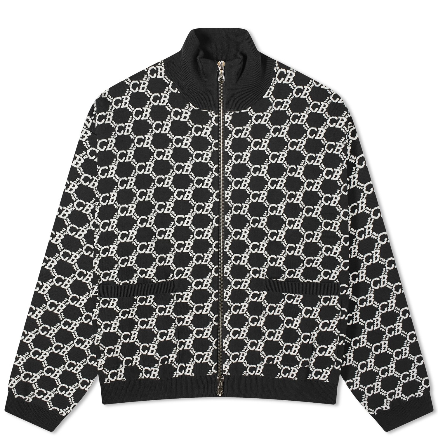 

Спортивный топ Cole Buxton Monogram Track, цвет Black & White