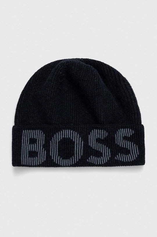 Шапка BOSS из смесовой шерсти Boss, темно-синий шапка из смесовой шерсти boss green boss синий
