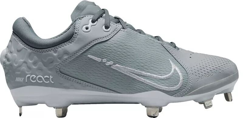 

Женские софтбольные бутсы для софтбола Nike Hyperdiamond 4 Elite Metal Fastpitch, серый/белый