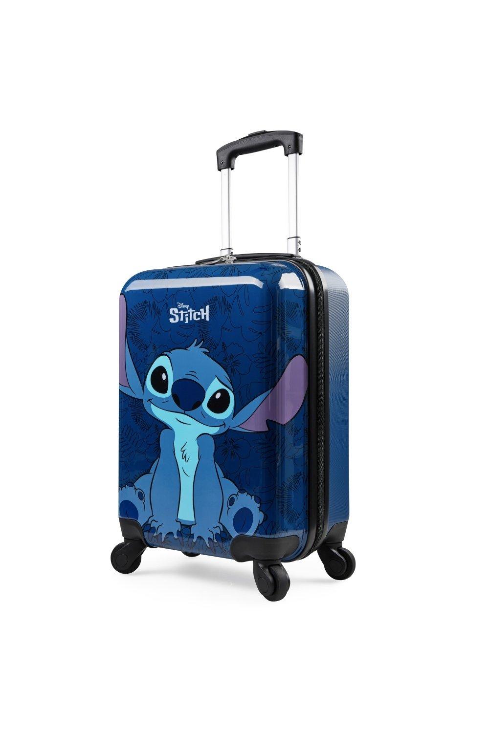 Сшить 19-дюймовый чемодан Disney, синий 20 дюймовый жесткий спиннер вертикальный багажный чемодан модель полосатый куб