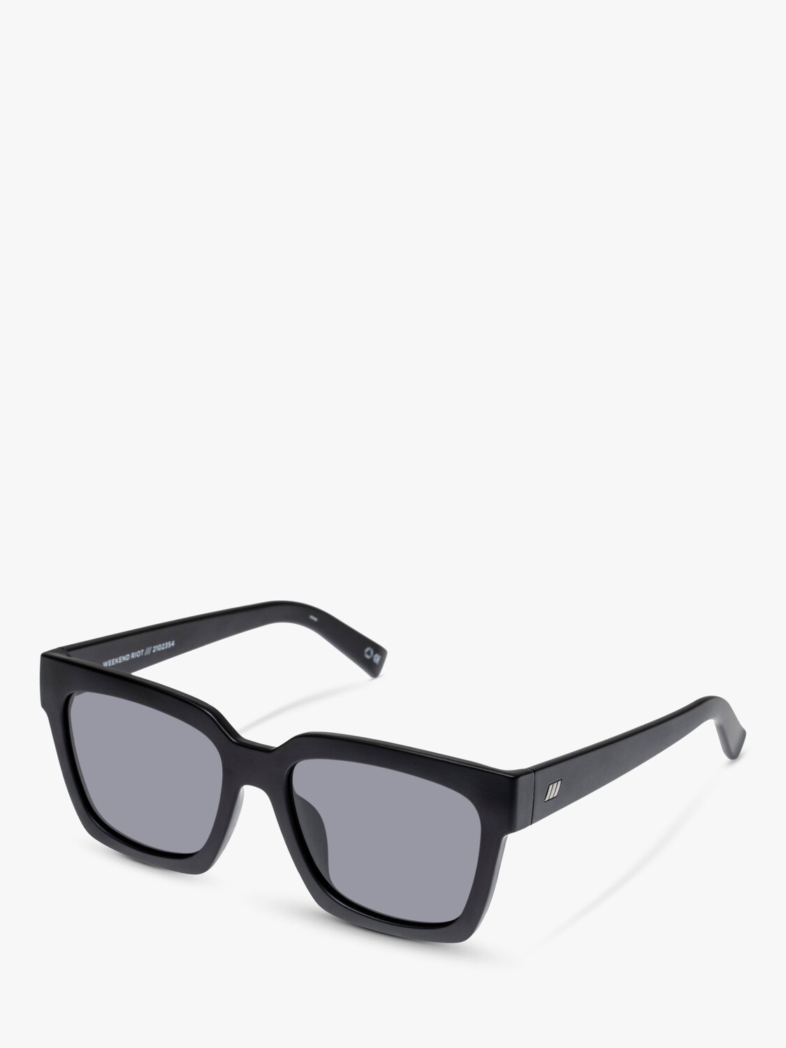 

Le Specs L5000178 Поляризованные солнцезащитные очки унисекс Weekend Riot в D-образной оправе, черные/серые