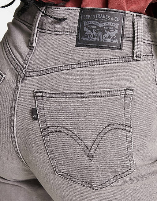 

Серые джинсы для мамы с завышенной талией Levi's