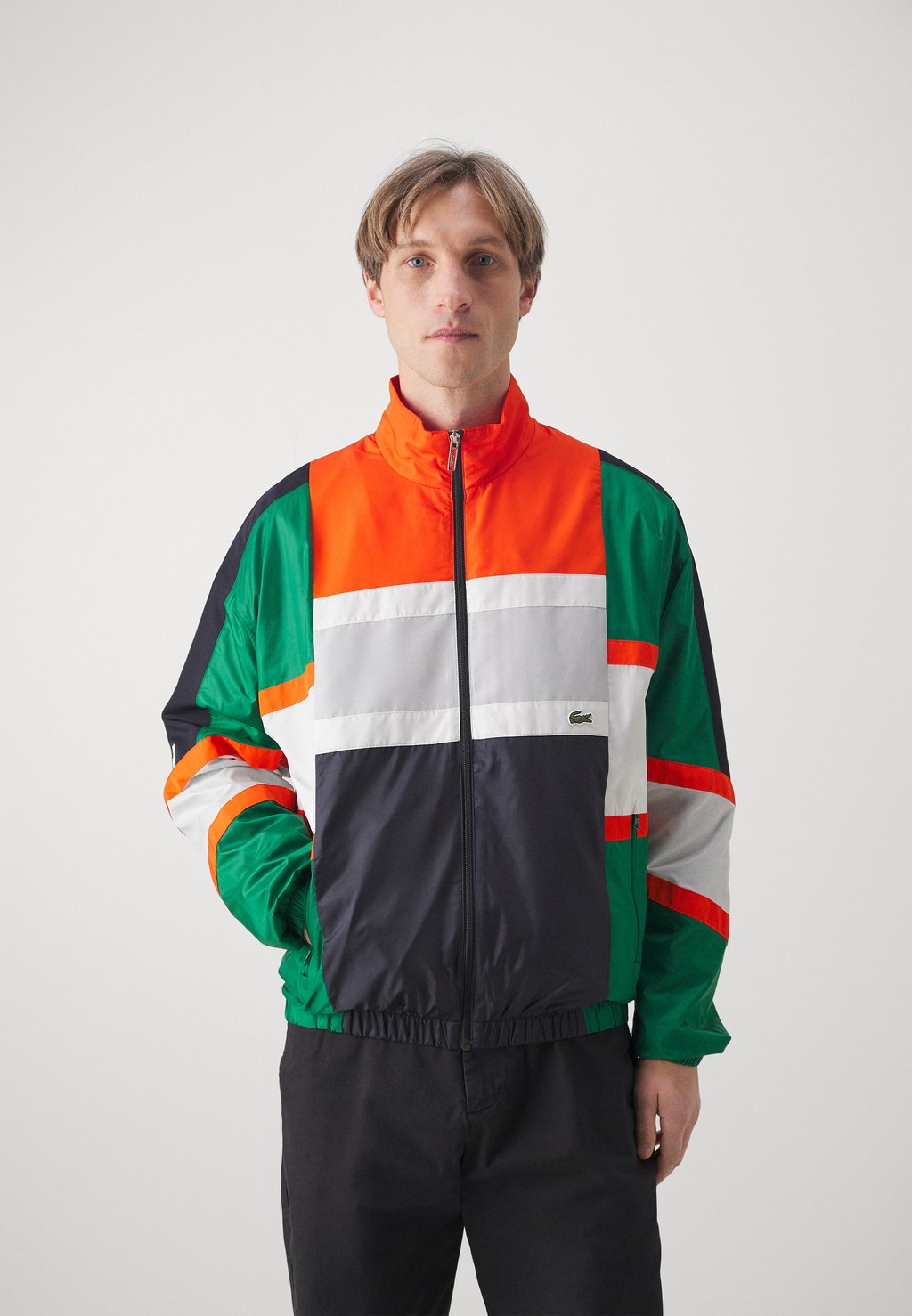 Спортивная куртка Lacoste, зеленый/белый