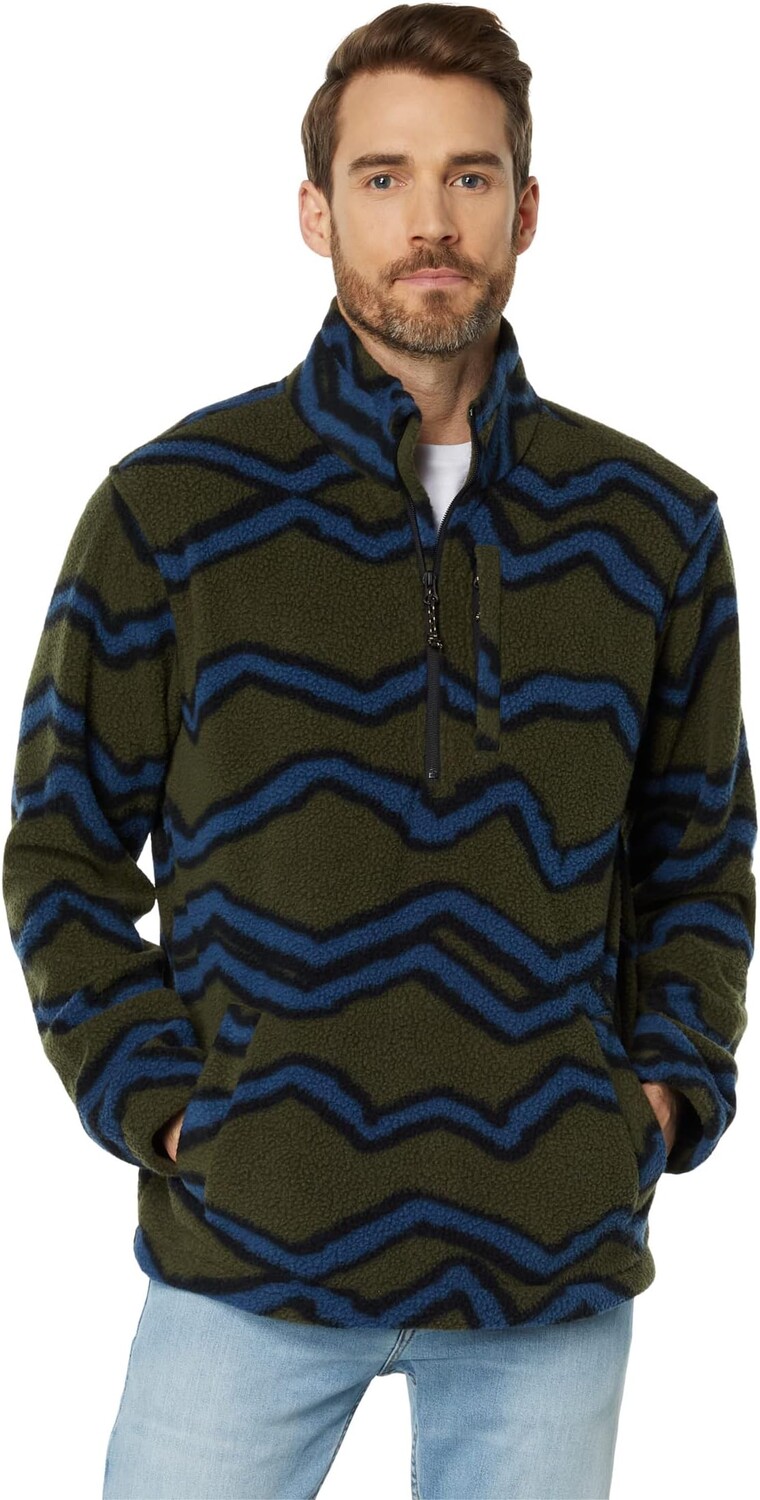 

Толстовка Boundary Mock Neck Fleece Billabong, цвет Military