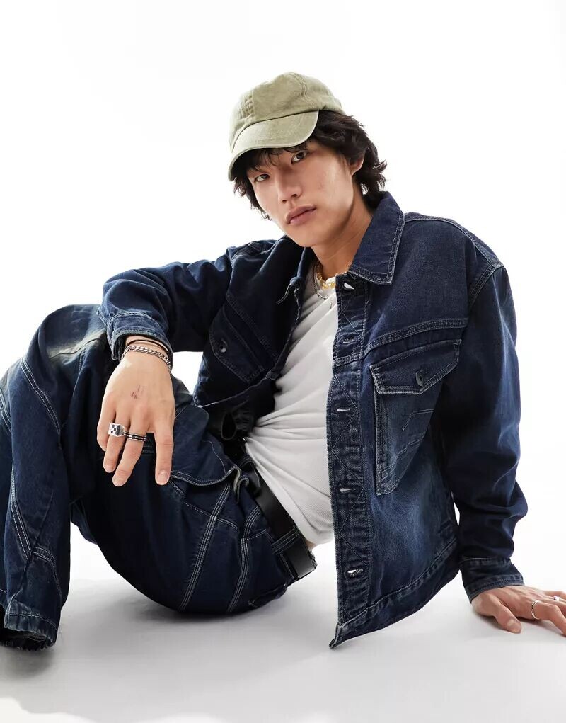 

Темно-синяя джинсовая куртка G-Star Dakota Trucker